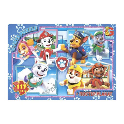 Пазл дитячий "Paw Patrol" Цуценячий патруль G-Toys PW0860, 117 елементів