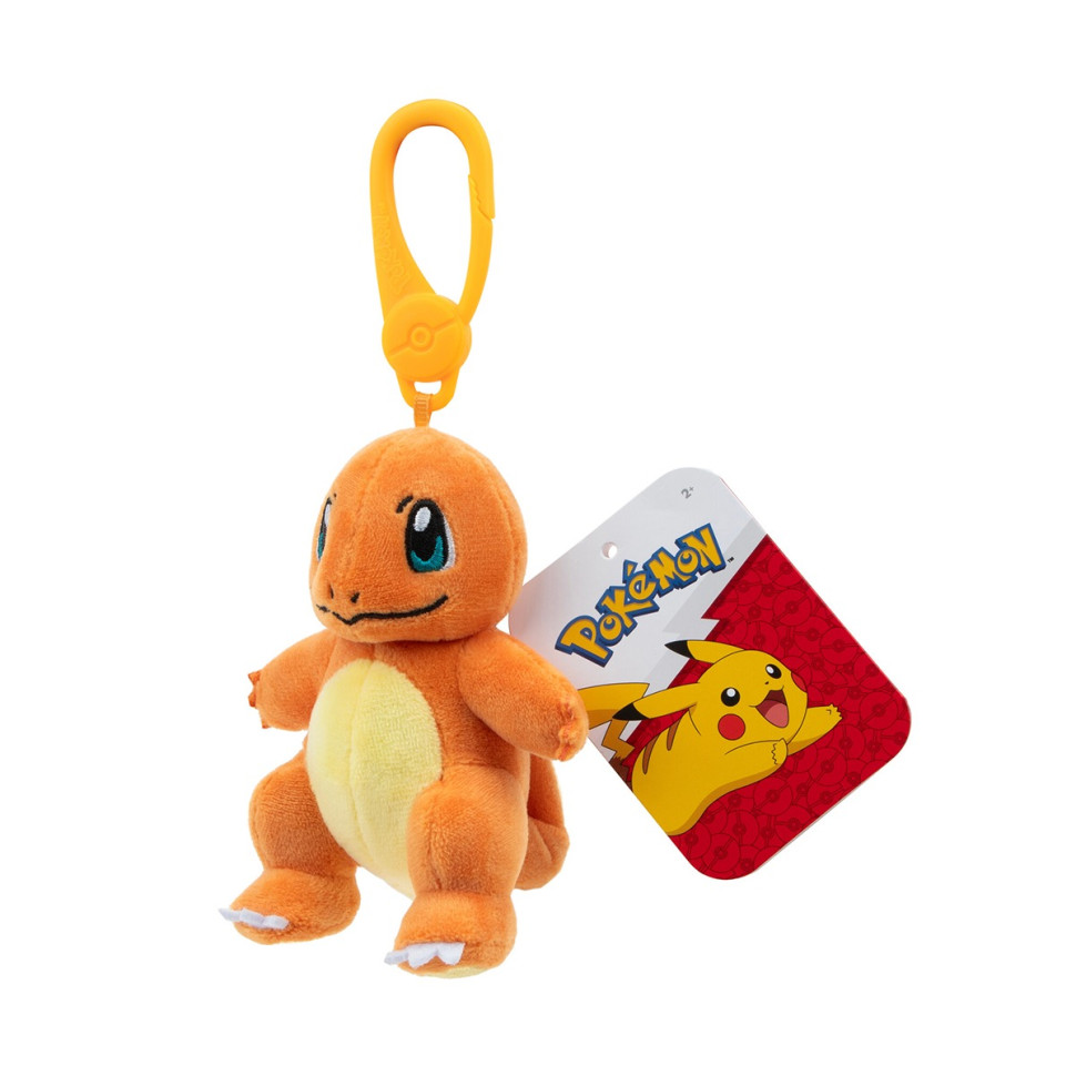 Дитяча м'яка іграшка на кліпсі Чармандер W6 Pokemon PKW3920, 8,9 см