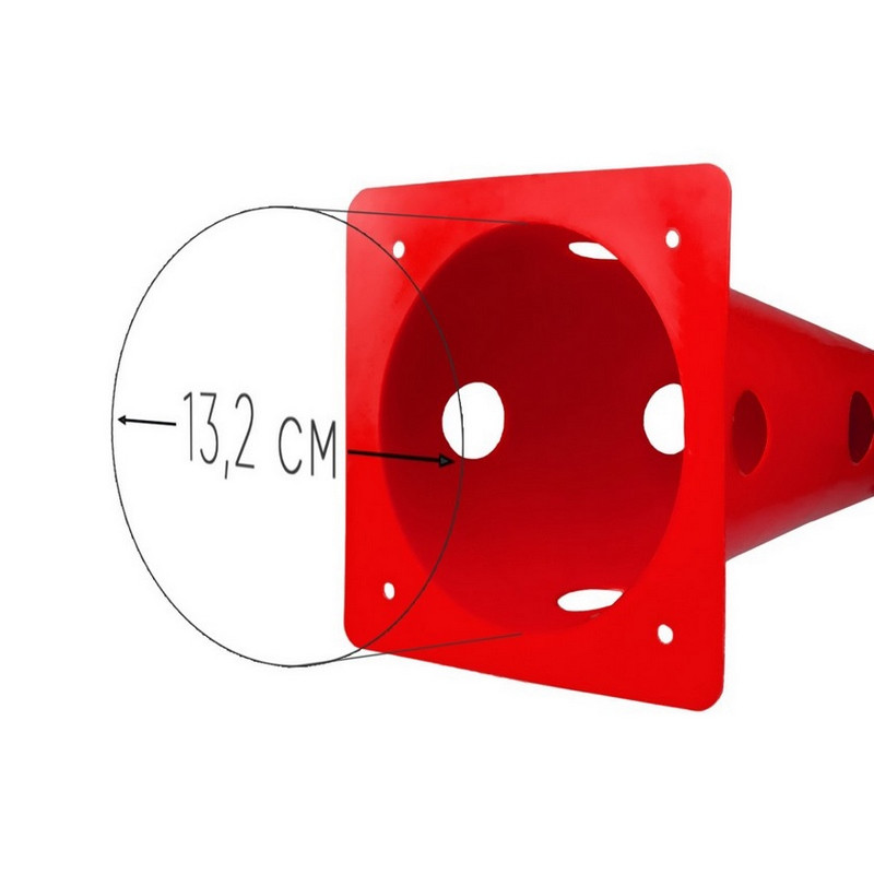 Конус-фишка спортивная EasyFit EF-1679-R 31 см, красная