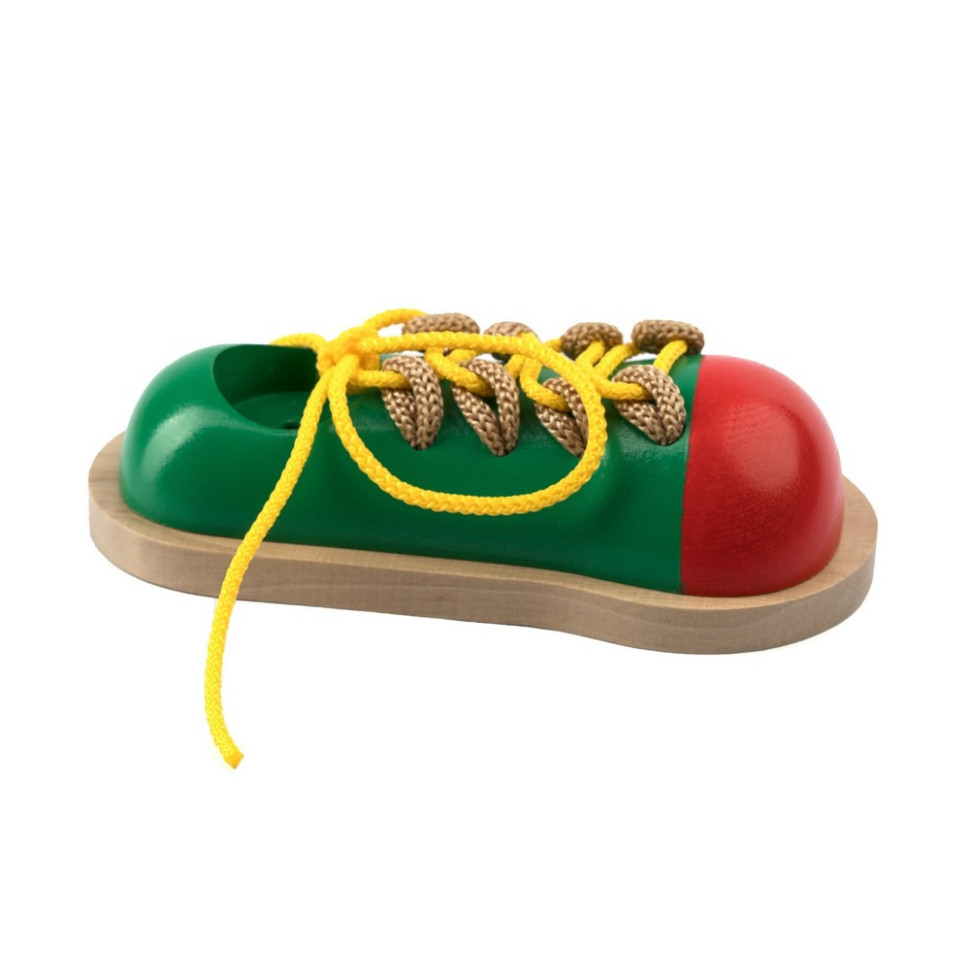 Детская деревянная шнуровка 