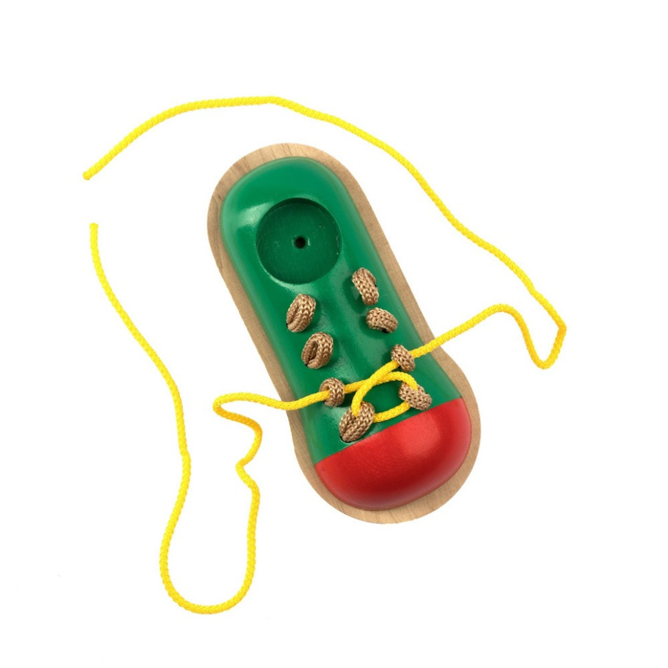 Детская деревянная шнуровка 