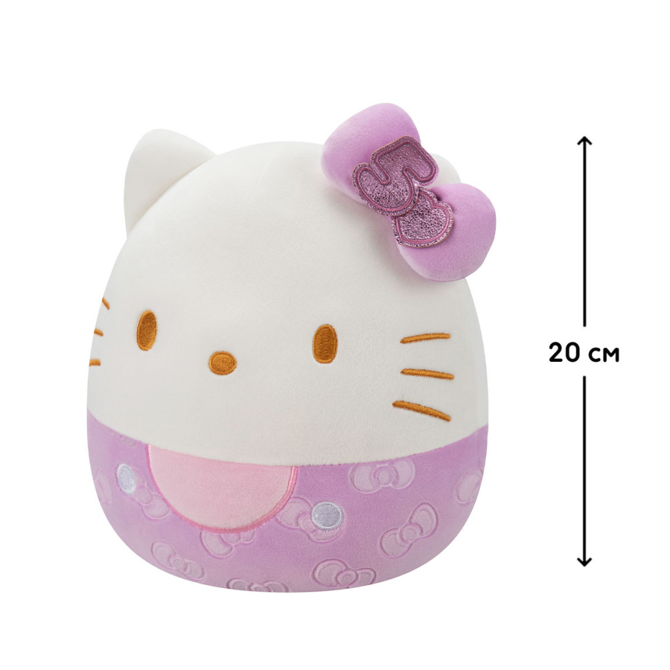 М'яка іграшка Хеллоу Кітті у фіолетовому Squishmallows SQSN00499, 20 см