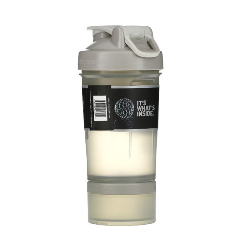 Шейкер спортивный ProStak BlenderBottle PS 22oz Grey, с 2-мя контейнерами, 650 ml