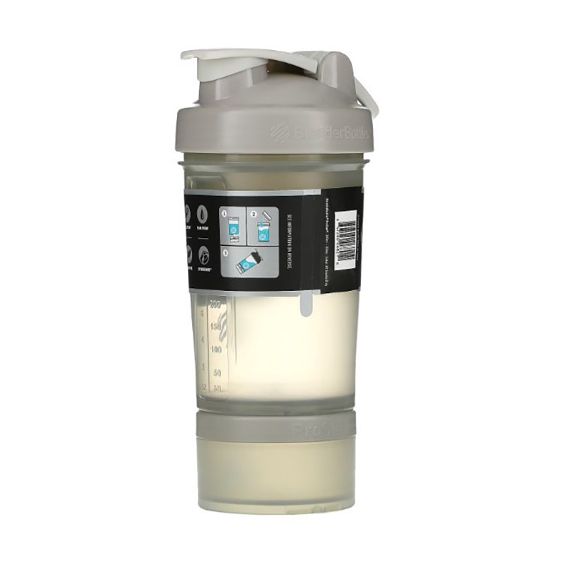 Шейкер спортивный ProStak BlenderBottle PS 22oz Grey, с 2-мя контейнерами, 650 ml