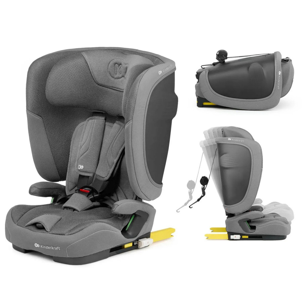 Детское автокресло Fix2Go Kinderkraft KCFI2GO0GRY0000 Grey 