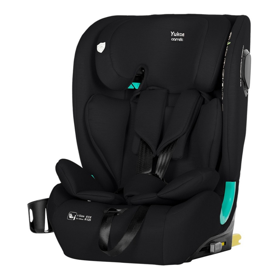 Автокресло детское Yukon Carrello CRL-15808 Midnight Black, i-Size 76-150 см, ISOFIX 