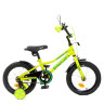 Велосипед дитячий PROF1 Y14225-1 14 дюймів, салатовий 