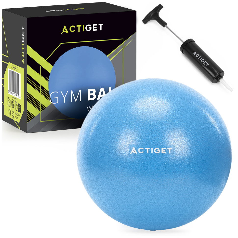 М'яч для пілатесу, йоги та реабілітації Actiget ACT0149 Blue, з насосом 22 см