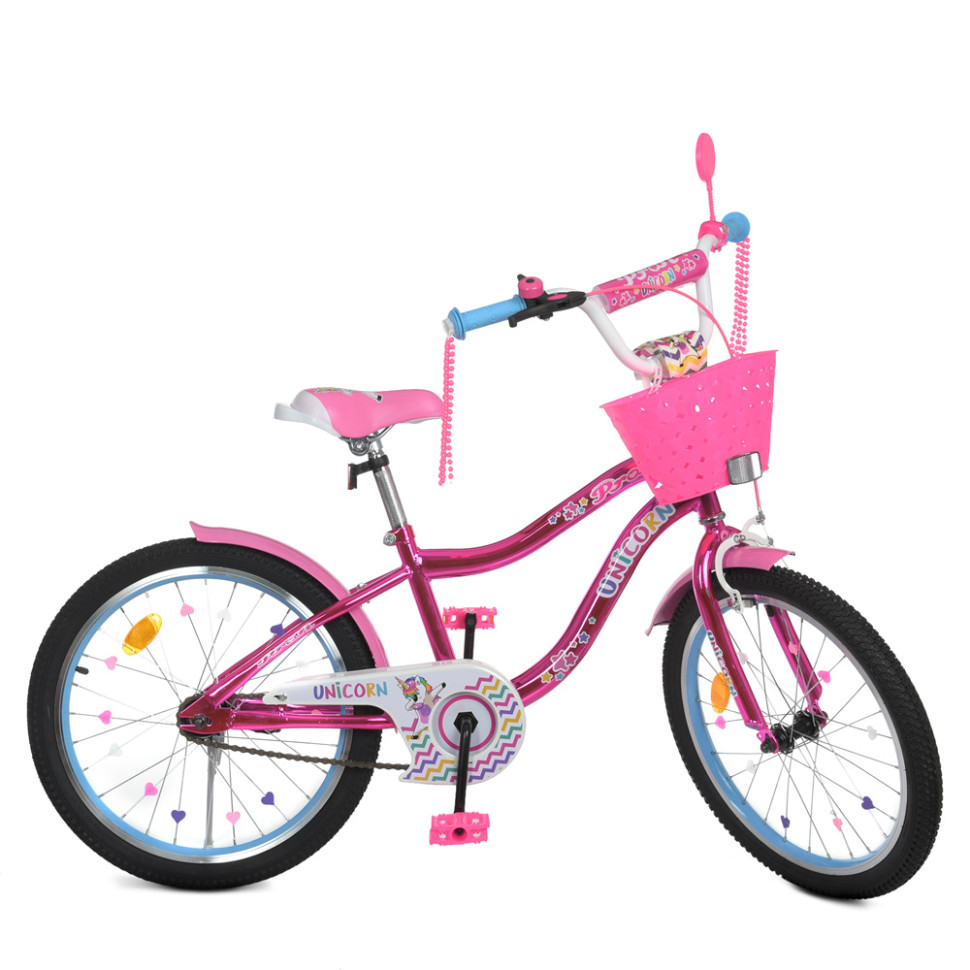 Велосипед дитячий PROF1 Y20242S-1 20 дюймів, малиновий по цене 4 516 грн.