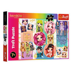 Пазл дитячий "Дружба" Rainbow High Trefl 13289, 200 елементів