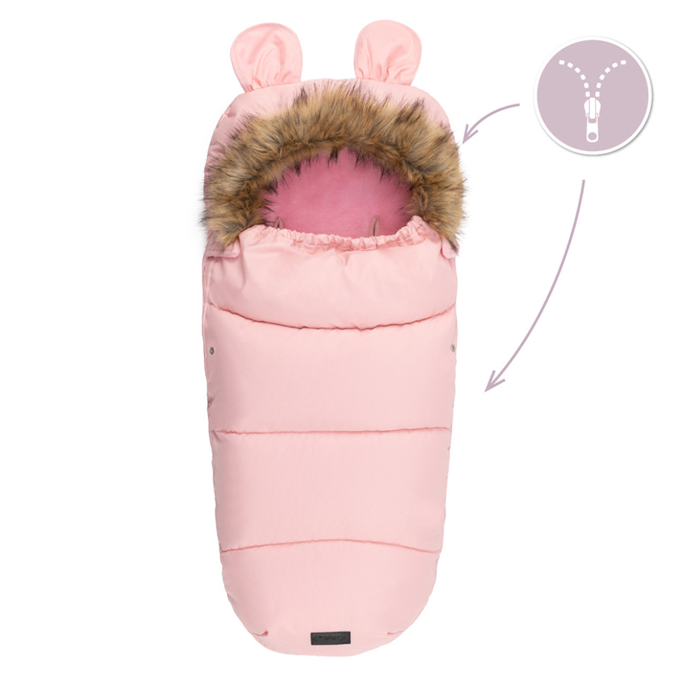 Зимний конверт Sleeping bag MoMi AKCE00033 pink, водонепроницаемый