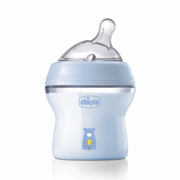 Бутылочка пластиковая "Natural Feeling" Chicco 81311.20 соска силиконовая 150 мл 
