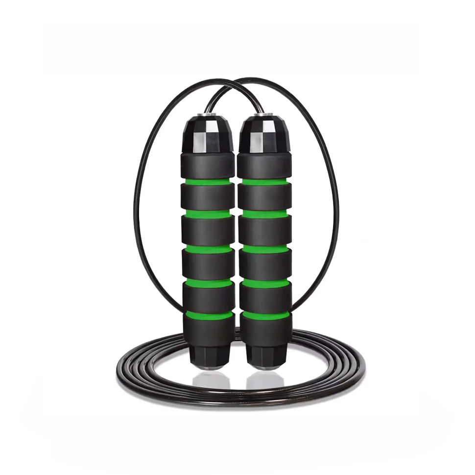 Скакалка для кроссфита Cornix Speed ​​Rope Classic XR-0352 черный/зеленый