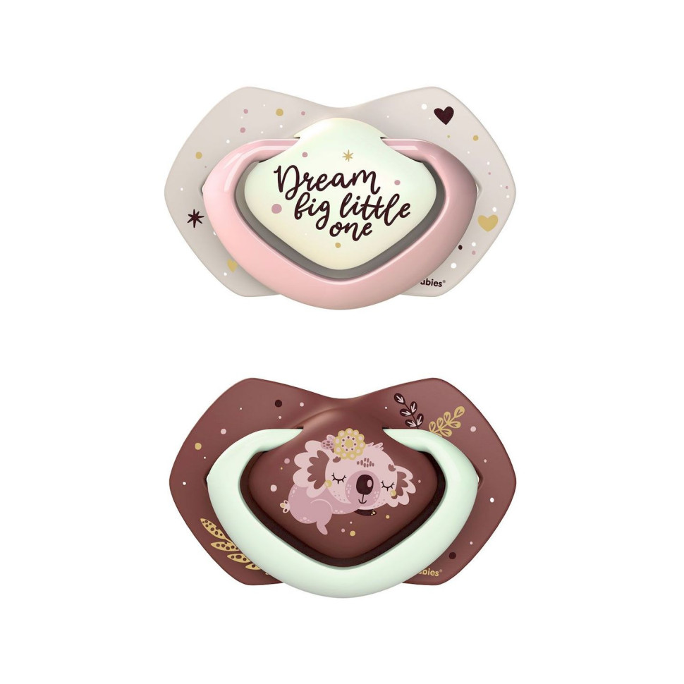 Пустышка силиконовая симметричная Sleepy Koala Canpol babies 22/660_pin 2 шт, 18+ месяцев
