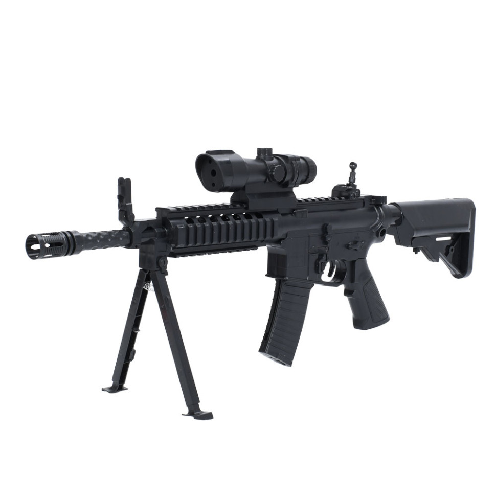 Детский игровой Автомат Bambi P3066C 61 см, пластиковые пульки, лазер