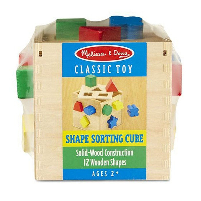 Дитячий дерев'яний сортер-куб Melissa&Doug MD10575, 17 см