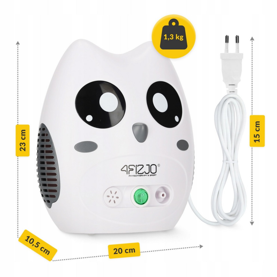 Дитячий компресорний інгалятор KID Sowa 4FIZJO P-5905973402040