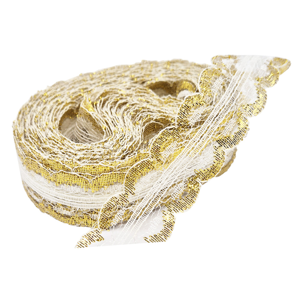 Декоративное Кружево сетка Bambi Lace-12 ширина 2,5 см, длин10 метров
