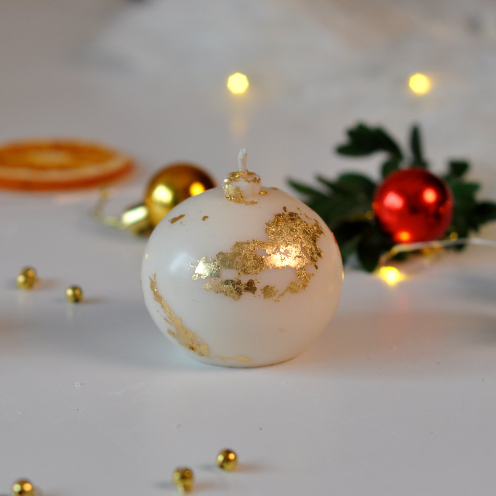 Формова свічка ручної роботи з соєвого воску 