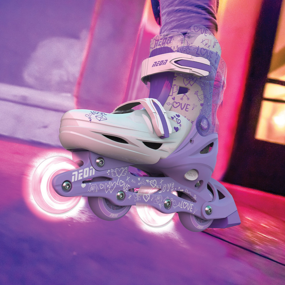 Роликові ковзани Neon COMBO SKATES Пурпурний (Розмір 34-38) NT10L4