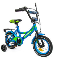 Велосипед детский "Sky" LIKE2BIKE 211216 колёса 12", голубой, рама сталь, со звонком