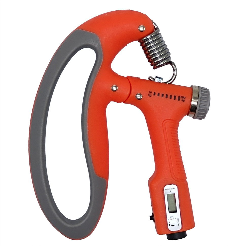 Эспандер кистевой Bambi MS 4218(Orange) регулировка нагрузки 10-100 кг, электронный счетчик