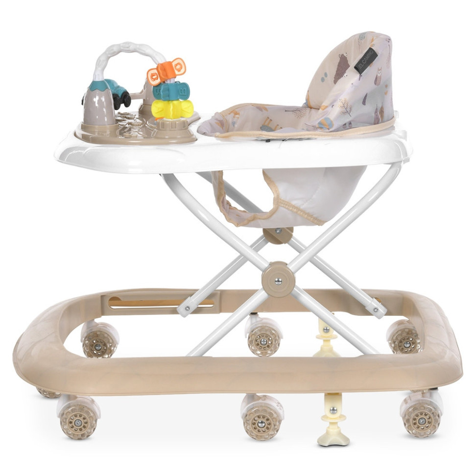 Дитячі ходунки SIMPLY Bambi ME 1215 Beige, з брязкальцями, музичні