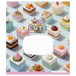 Зошит учнівський "So Cute" Школярик 024-3359K-1 в клітинку, 24 аркушів