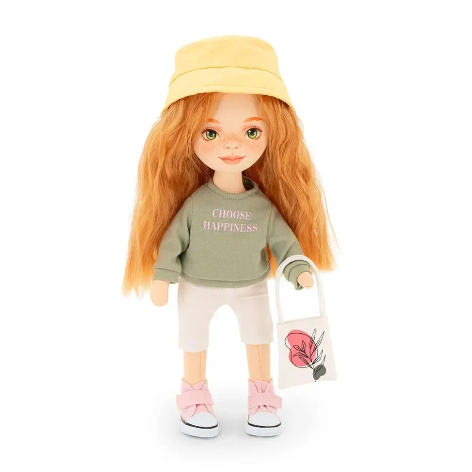 Дитяча м'яка лялька Санні ORANGE Sweet Sisters SS02-26 в зеленому світшоті