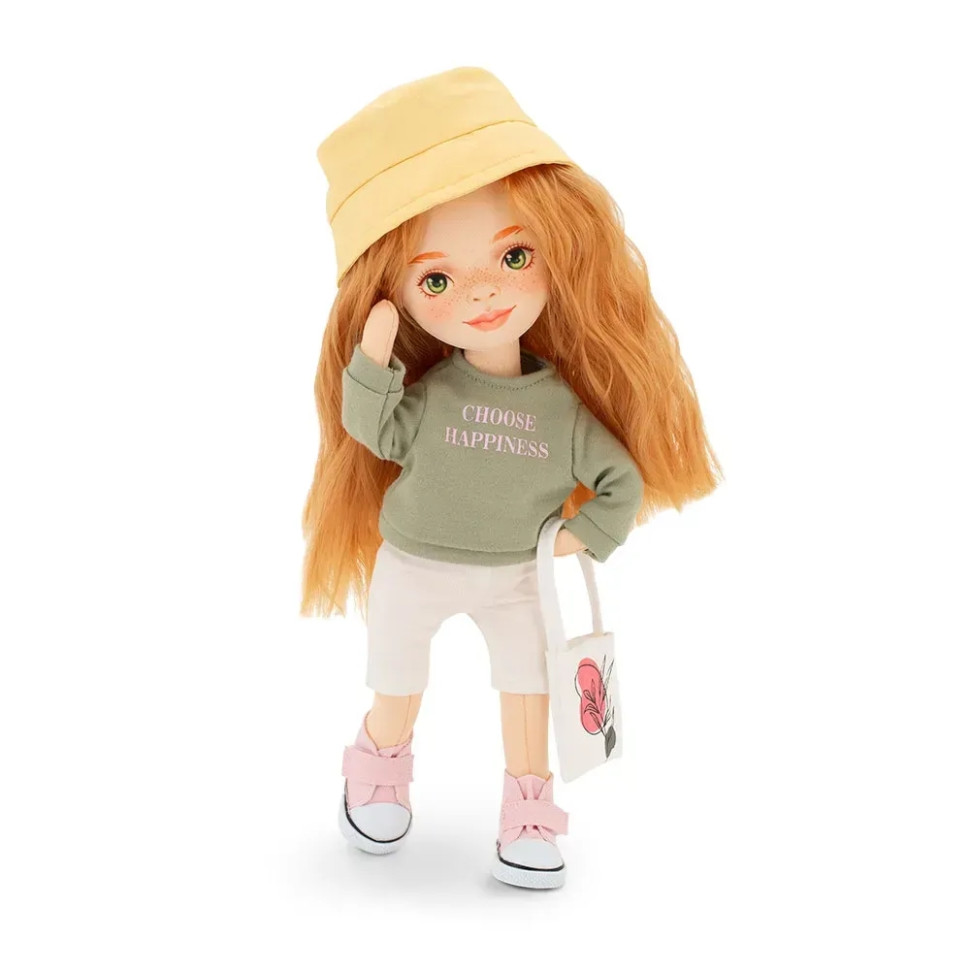Дитяча м'яка лялька Санні ORANGE Sweet Sisters SS02-26 в зеленому світшоті