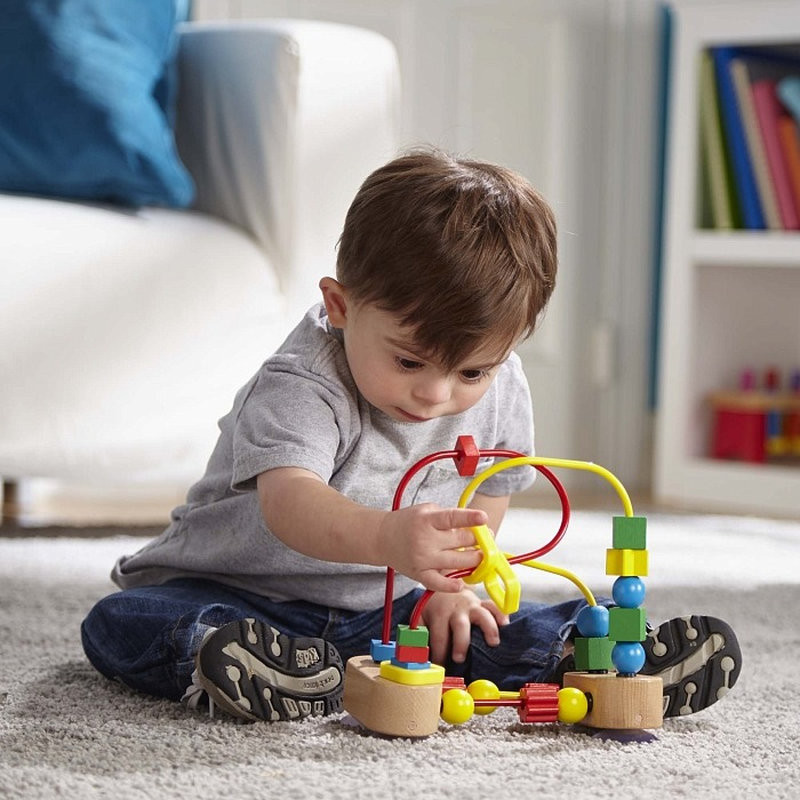 Класичний дерев'яний міні-лабіринт з намистинами Melissa&Doug MD13042