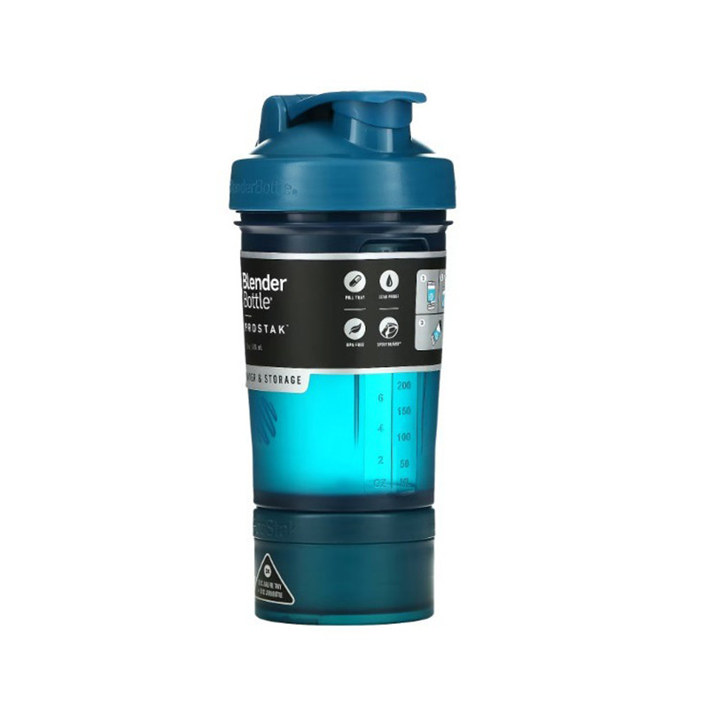 Шейкер спортивный ProStak BlenderBottle PS 22oz Navy, с 2-мя контейнерами, 650 ml