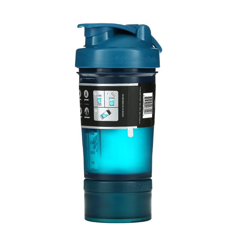 Шейкер спортивный ProStak BlenderBottle PS 22oz Navy, с 2-мя контейнерами, 650 ml
