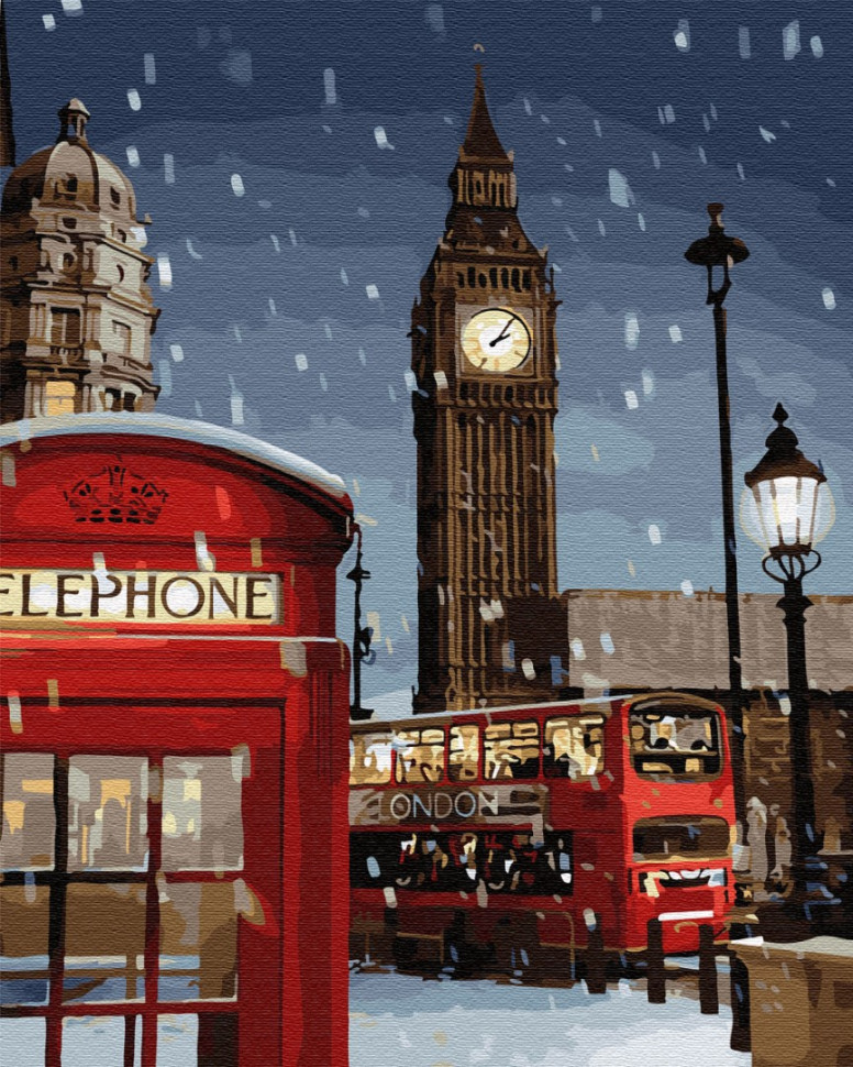Картина за номерами. Brushme "Зима в лондоні" GX28726 по цене 240 грн.