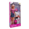 Детская кукла с чемоданом и фотоаппаратом DEFA 8377, 29 см