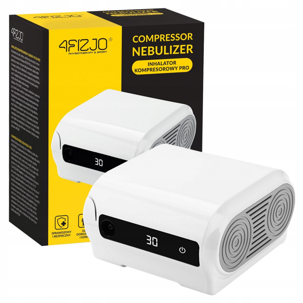 Ингалятор компрессорный (небулайзер) PRO 4FIZJO P-5905973402033 с дисплеем