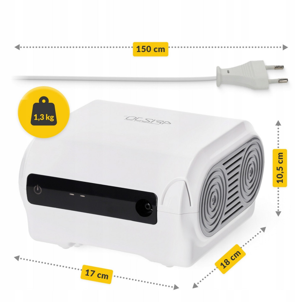 Ингалятор компрессорный (небулайзер) PRO 4FIZJO P-5905973402033 с дисплеем