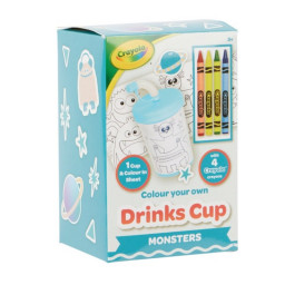 Стаканчик-розмальовка "Монстри" Crayola 15765-A, з олівцями