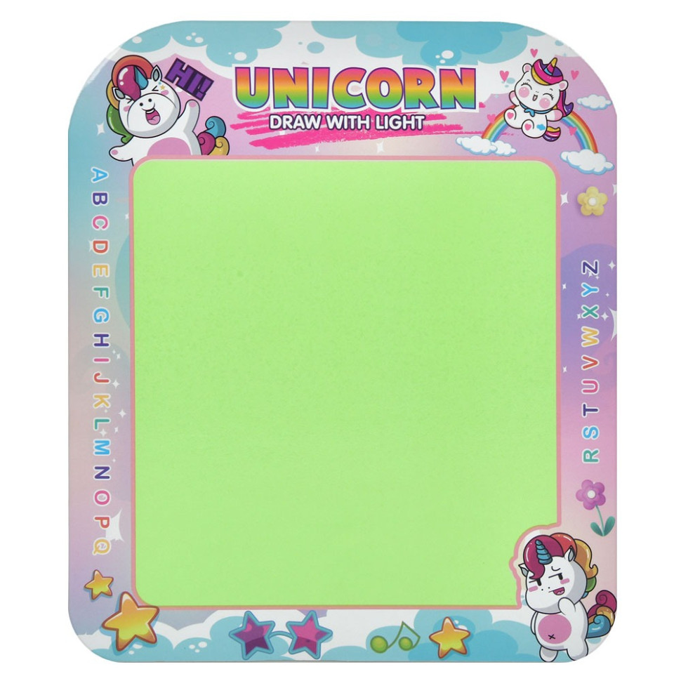 Дощечка для рисования светом Bambi CQ150-4-6(Unicorn) маркерa 4 шт