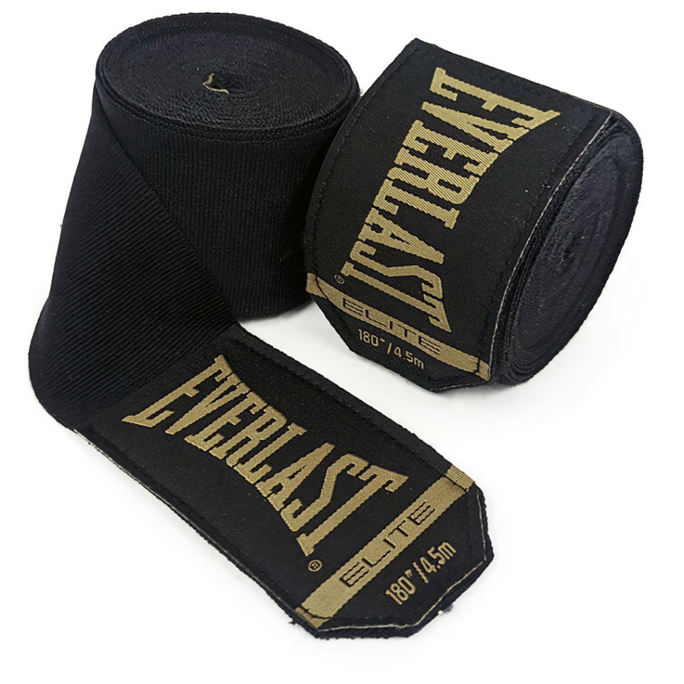 Бинты ELITE HANDWRAPS Everlast P00003323 черный 457,2 см