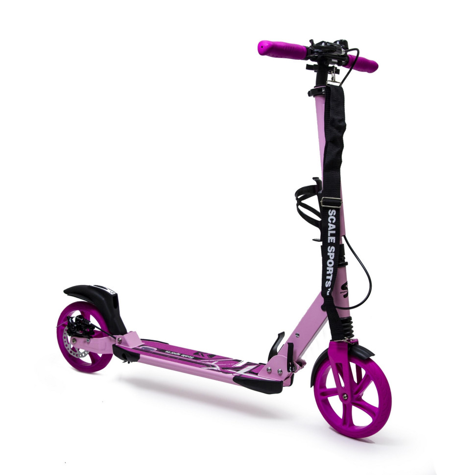 Самокат двухколесный Scale Sports 1565716456 SS-04 Pink, дисковый тормоз