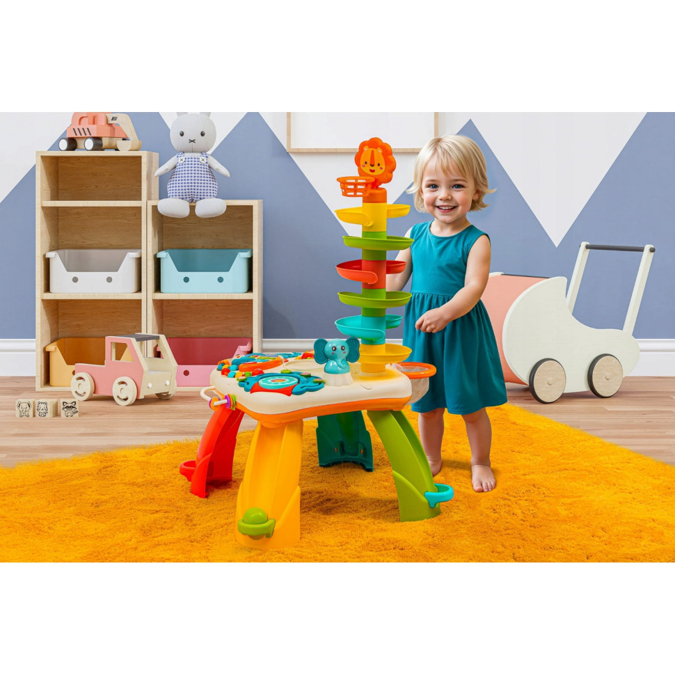 Игровой развивающий столик Safari Bambi SAF1, 6 шариков, 4 мелодии