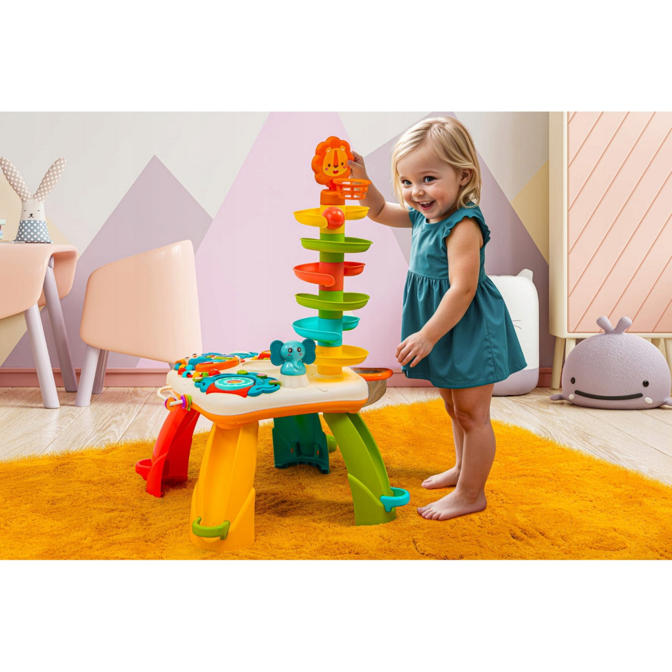 Игровой развивающий столик Safari Bambi SAF1, 6 шариков, 4 мелодии