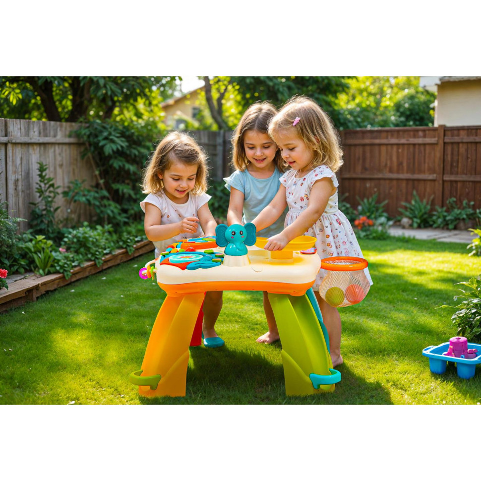 Игровой развивающий столик Safari Bambi SAF1, 6 шариков, 4 мелодии