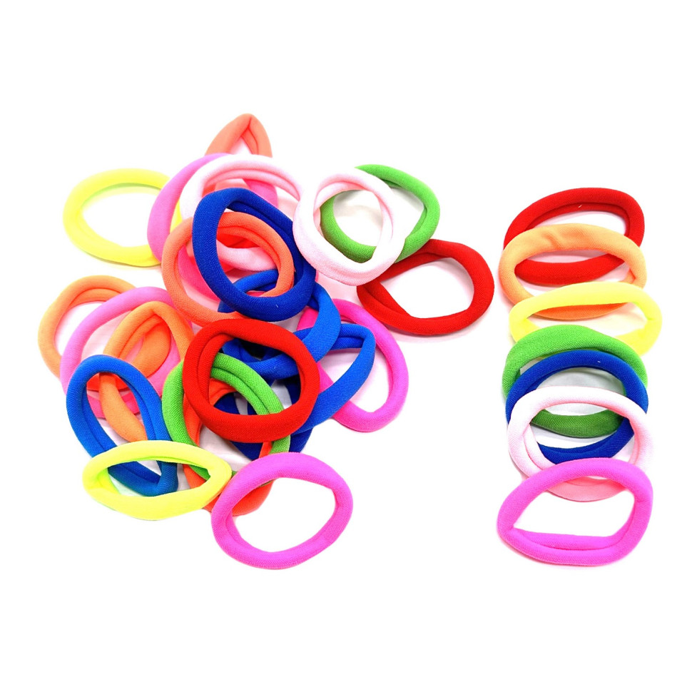 Набор резинок для волос La-beauty 0307-1132, 30 штук, микрофибра