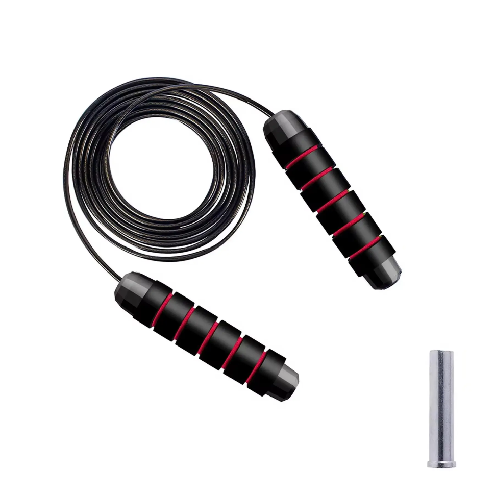 Скакалка для кросфіту Cornix Speed ​​Rope Classic XR-0354 чорний/червоний