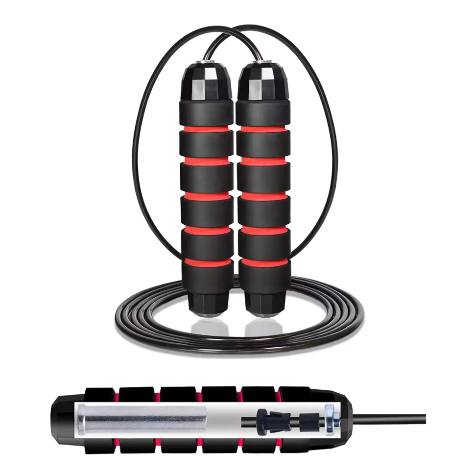 Скакалка для кросфіту Cornix Speed ​​Rope Classic XR-0354 чорний/червоний
