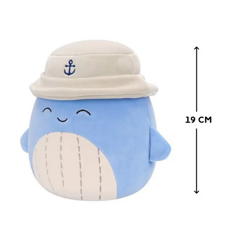 Мягкая игрушка СИНИЙ КИТ САМИР В ПАНАМЕ Squishmallows SQCR06593, 19 см