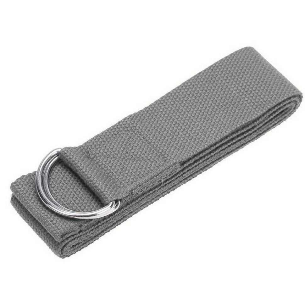 Ремінь для йоги PP_4409 PowerPlay PP_4409_Grey, розмір 183х3.8 см
