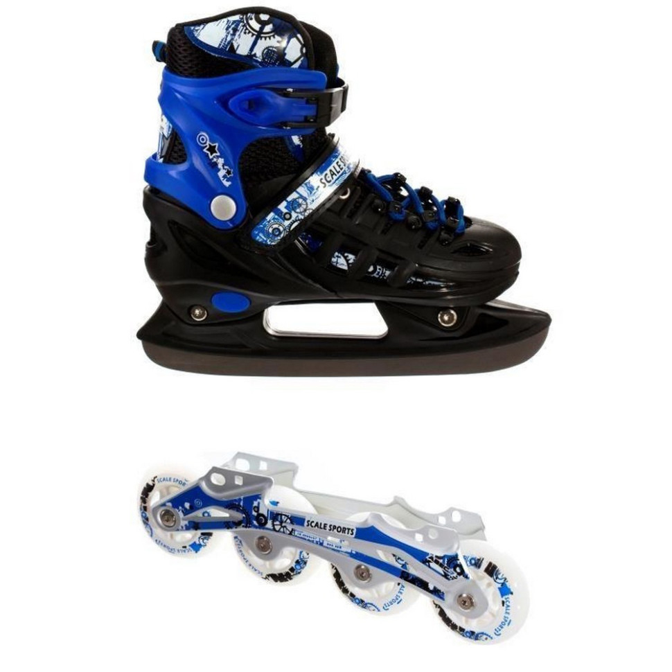 Детский набор ролики-коньки 2 в 1 Scale Sports 614500120-S размер 29-33